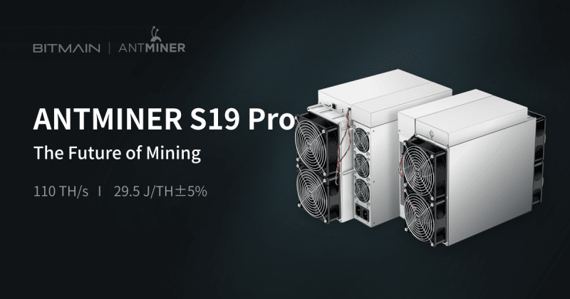 Майнинговая компания Riot Blockchain закупит 8 тысяч Antminer S19 Pro 