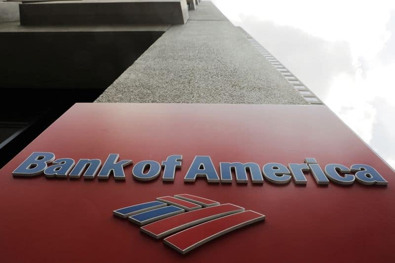 Прибыль Bank of America снизилась в 4кв, но превысила прогнозы От Reuters