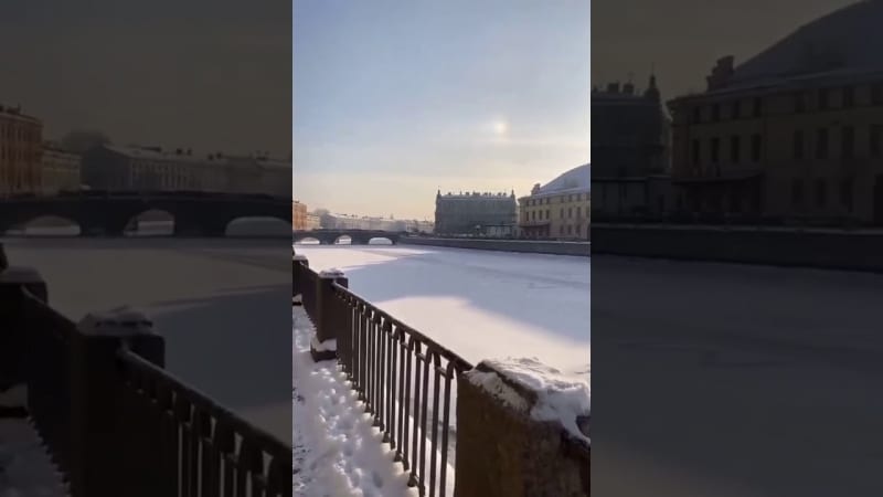 В Петербурге к надписи «Навальный» на снегу стянули МЧС и полицию: лили воду из шлангов