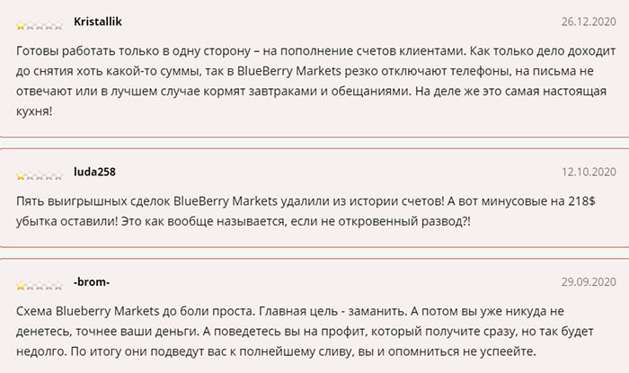 Blueberry Markets - сотрудничество опасно? Лохотрон? Отзывы.