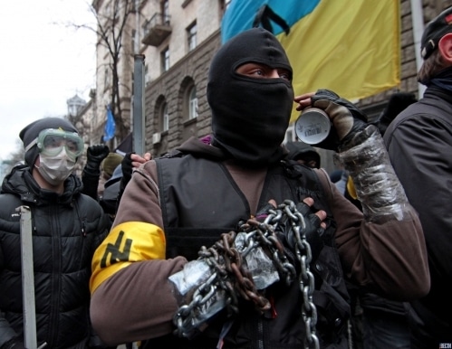 В Одессе под выкрики «Смерть врагам» радикалы провели акцию у консульства России