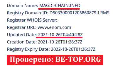 Magic-Chain МОШЕННИКИ без году неделя на рынке, отзывы