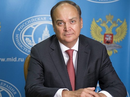 Посол России в Вашингтоне Антонов заявил о высылке 27 российских дипломатов из США