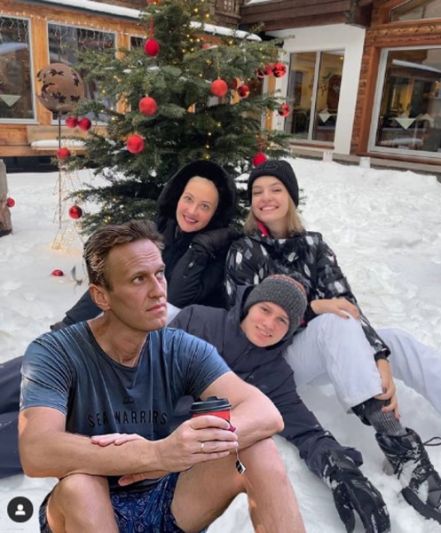 Алексей Навальный. Семейное новогоднее фото