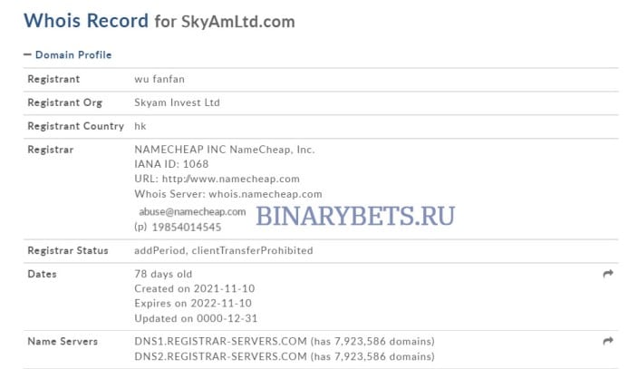 Skyam Invest Ltd – ЛОХОТРОН. Реальные отзывы. Проверка