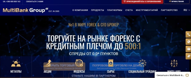 Независимый обзор MultiBank Group: условия торговли, отзывы