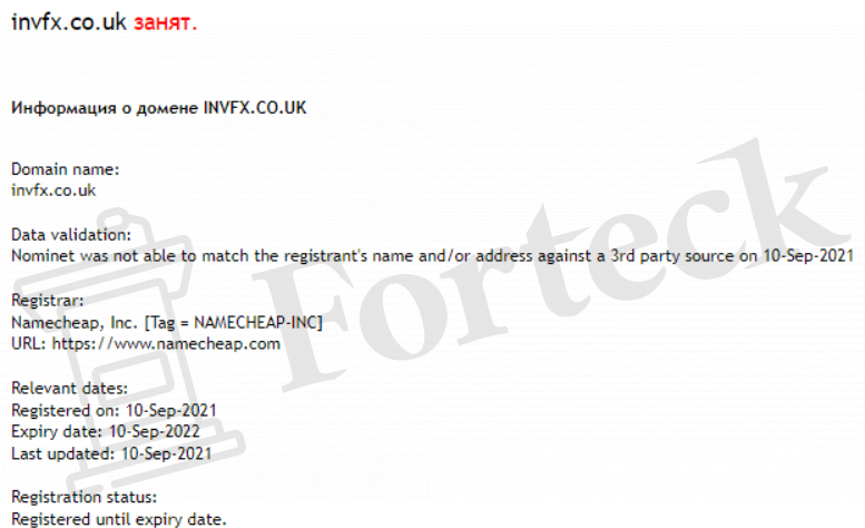 INVFX – история очередного брокера нелегала