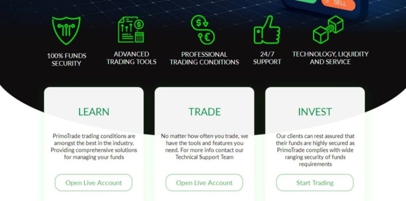 PrimoTrade: отзывы о компании, отражающие ее истинную суть