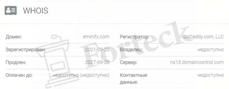 EminiFX – брокер с сайтом за 600 рублей