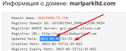 Обзор marlparkltd.com — много отзывов негативного плана. Скорее это лохотрон и развод. Мнение.