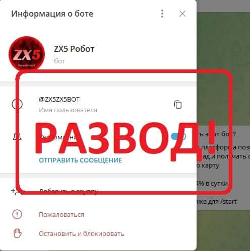 Отзывы о заработке ZX5 Робот — телеграмм бот - Seoseed.ru