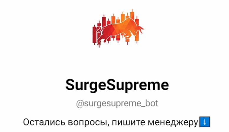 Остерегаемся. SurgeSupreme (t.me/surgesupreme_bot) — телеграмм бот от аферистов по пампу криптовалют. Отзывы пользователей