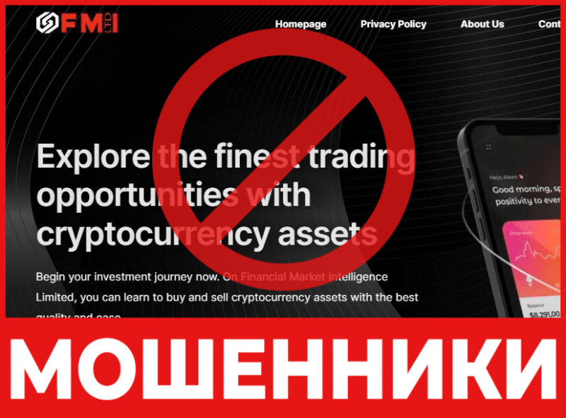 Брокер-мошенник Financial Market Intelligence Limited – обзор, отзывы, схема обмана