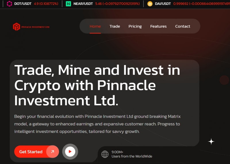 Остерегаемся. Крипто брокер pinnacleinvestltd.com: отзывы, возврат денег и признаки обмана